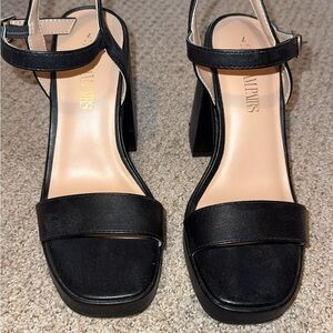 Black Women's Chunky Heels